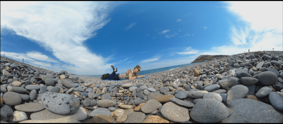 An image of a person on a beach